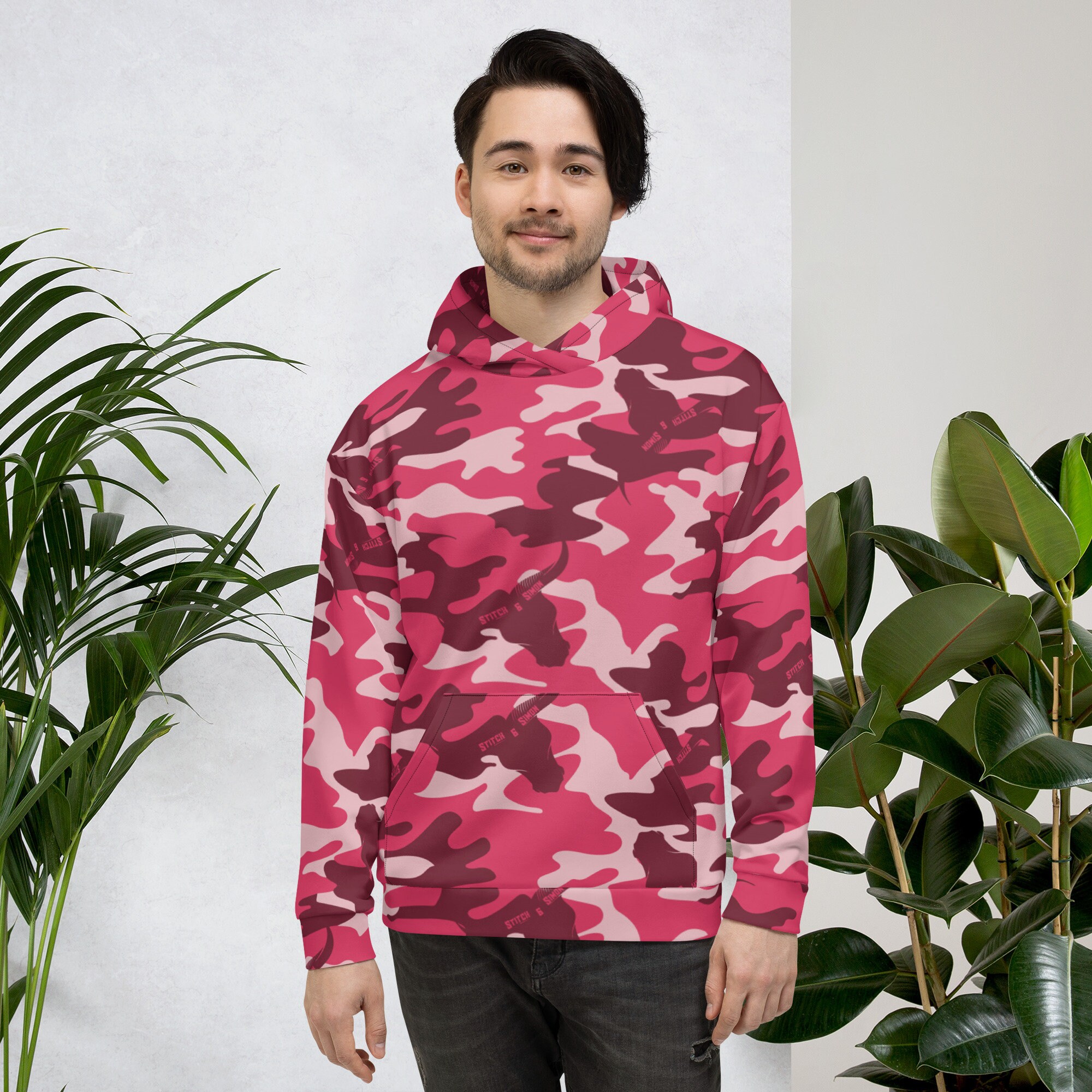 Red Camo Hoodie - Etsy