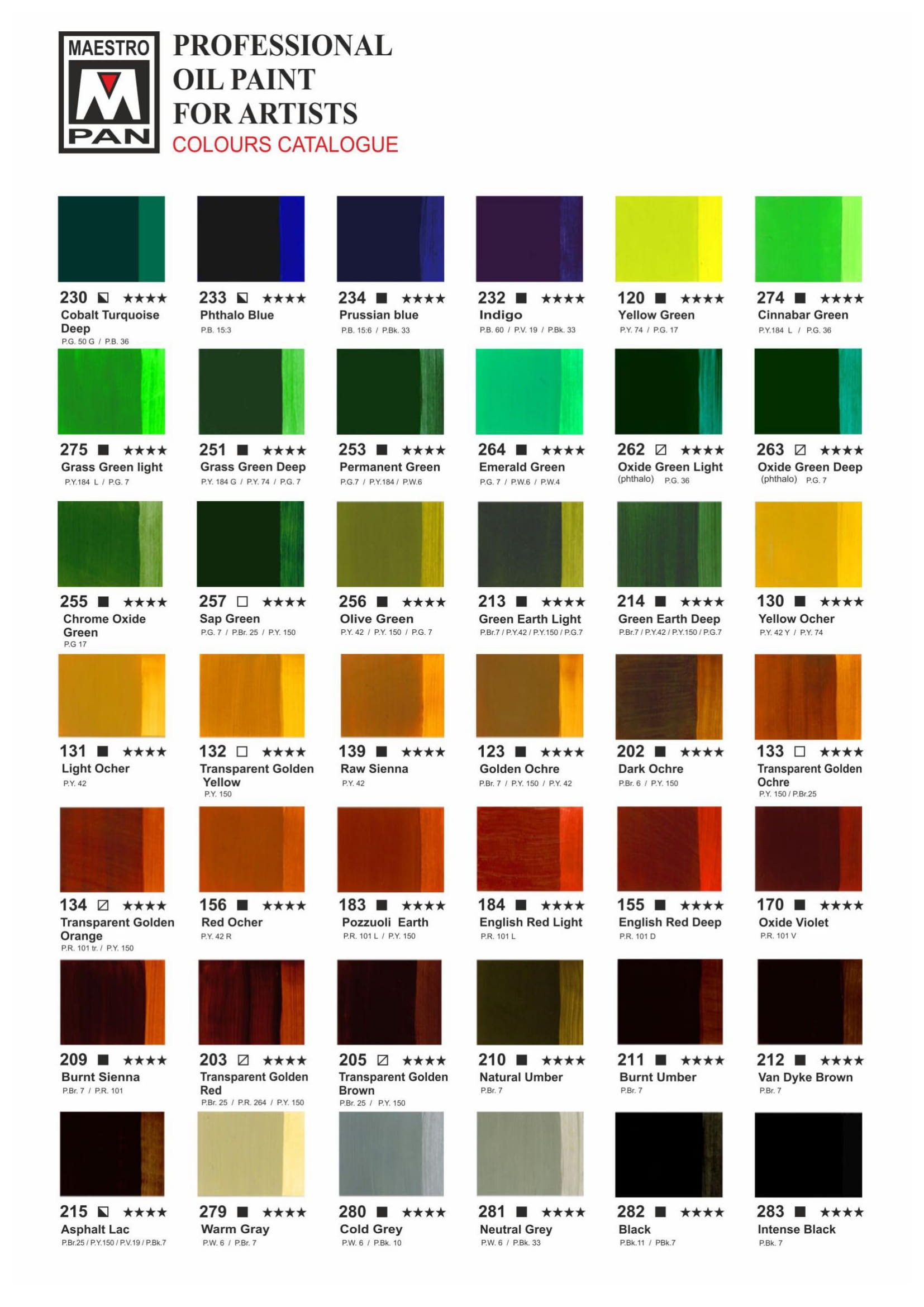 Oil Paints 45ml Tube 84 Colours Professional Painting Maestro Etsy