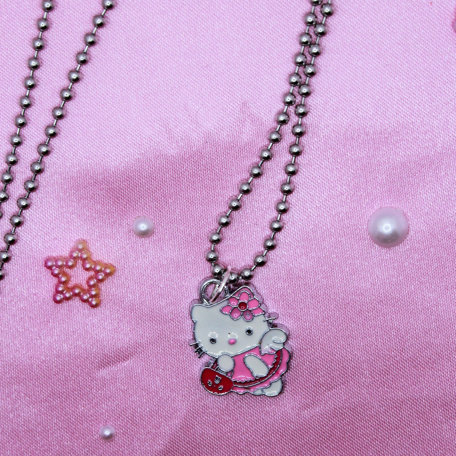 Super cute cartoon necklaces cute character necklaces kitty | Etsy