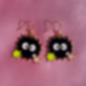 Super cute anime sooty earrings (multiple variations)