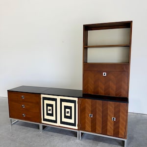 Mid Century Modern Modular Wall Unit, 4pcs, by Thomasville  - Shipping Not Free, Message for Estimate