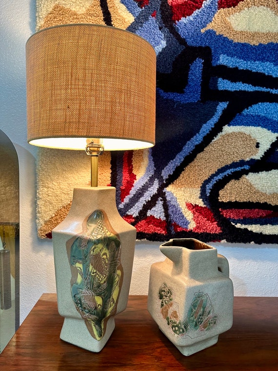 ヨハン.ヨアハム.ケンドラー・陶板画・１９７５年・１７×１４・箱・Meissen Vintage 1950's Marianna Von Allesch Ceramic Table Lamp With