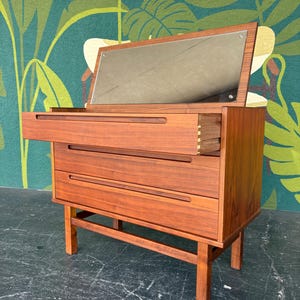 etsy mid century modern dresser White Gold Mid Century Modern Dresser