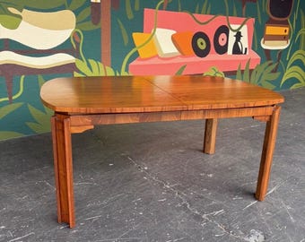 Mid Century Modern Brutalist Walnut Dining Table by Tabago Canada - Shipping Not Free, Message for Estimate