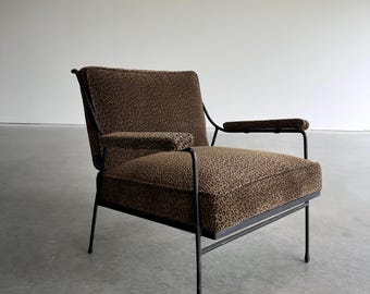 Milo Baughman for Pacific Iron Mid Century Lounge Chair - Shipping Not Free, Msg for Estimate