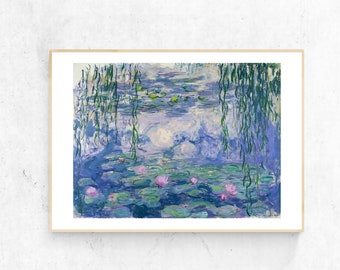 Innenrahmen 12x16in YCCYI K/ünstlergarten von Monet Flowers Leinwand Malerei Kalligraphie Poster Drucke Wohnzimmer Wandkunst Malerei Home Decor Bild 30x40cm