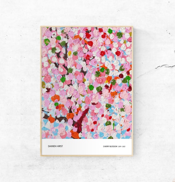 Damien Hirst Cherry Blossom 2019-2021 poster print. Limited - Etsy