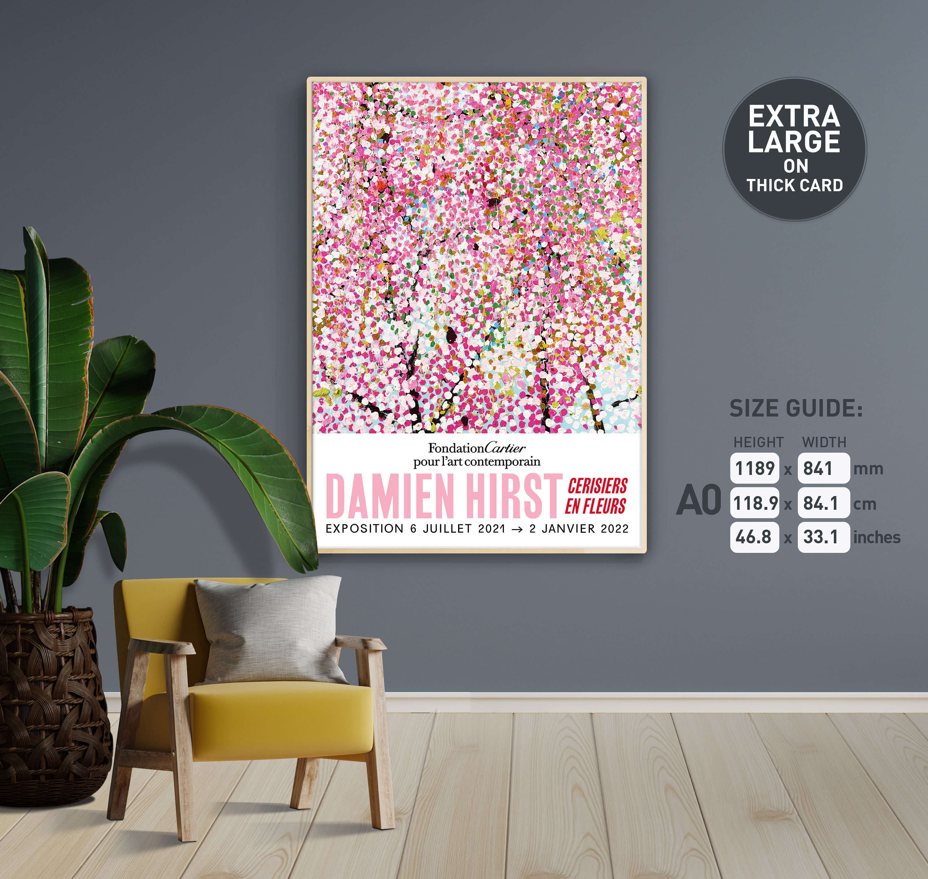 ダミアン・ハースト 桜プリント A0サイズ限定版展覧会ポスター - Etsy 日本