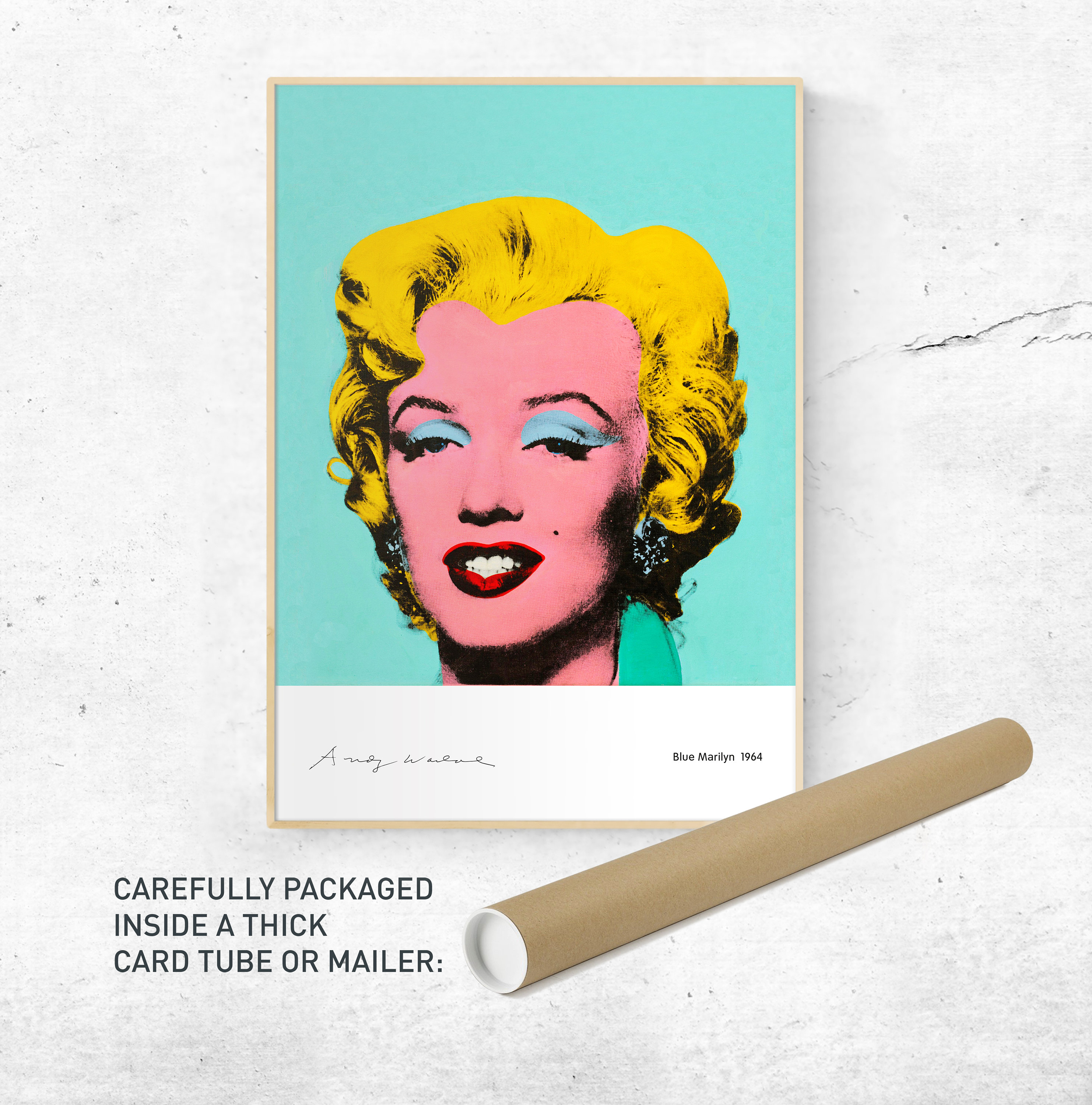 Andy Warhol Signature Poster Print. Rare, Limited Edition Andy Warhol Signature Poster Print. Rare, Limited Edition