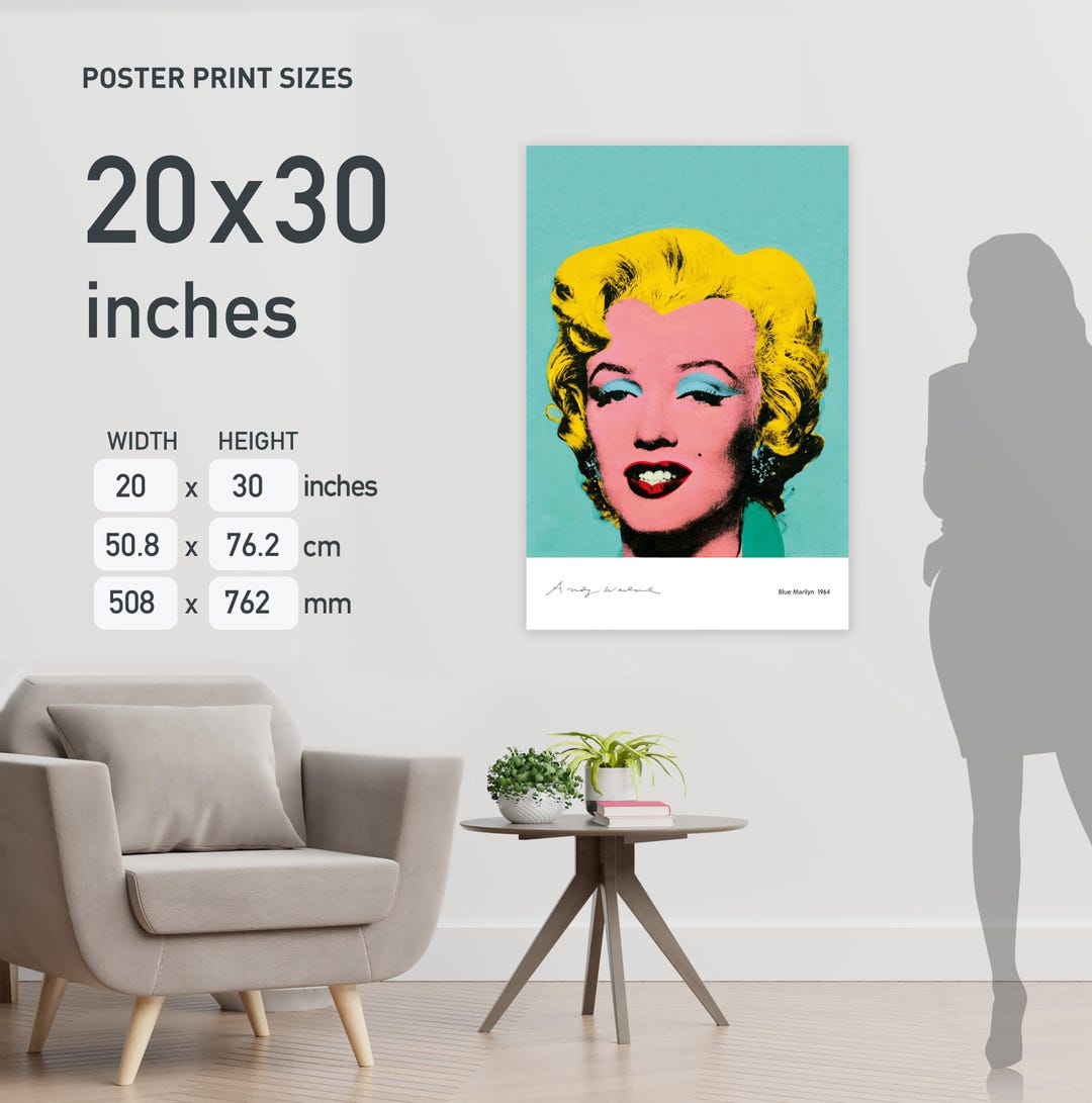 Andy Warhol | 20x30 Inch Poster Print - Etsy