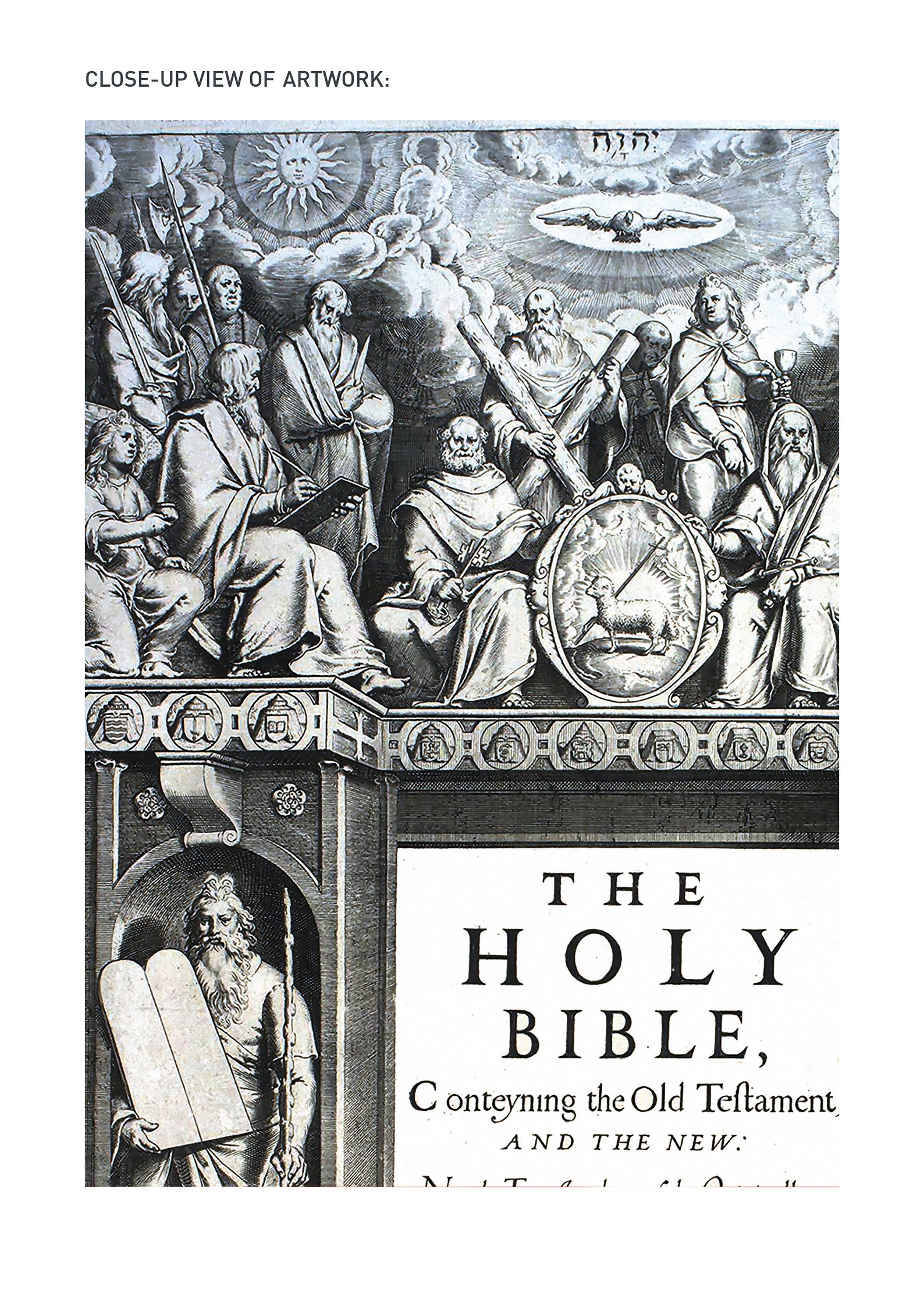 La Bible King James de 1611 frontispice ou affiche de Etsy France