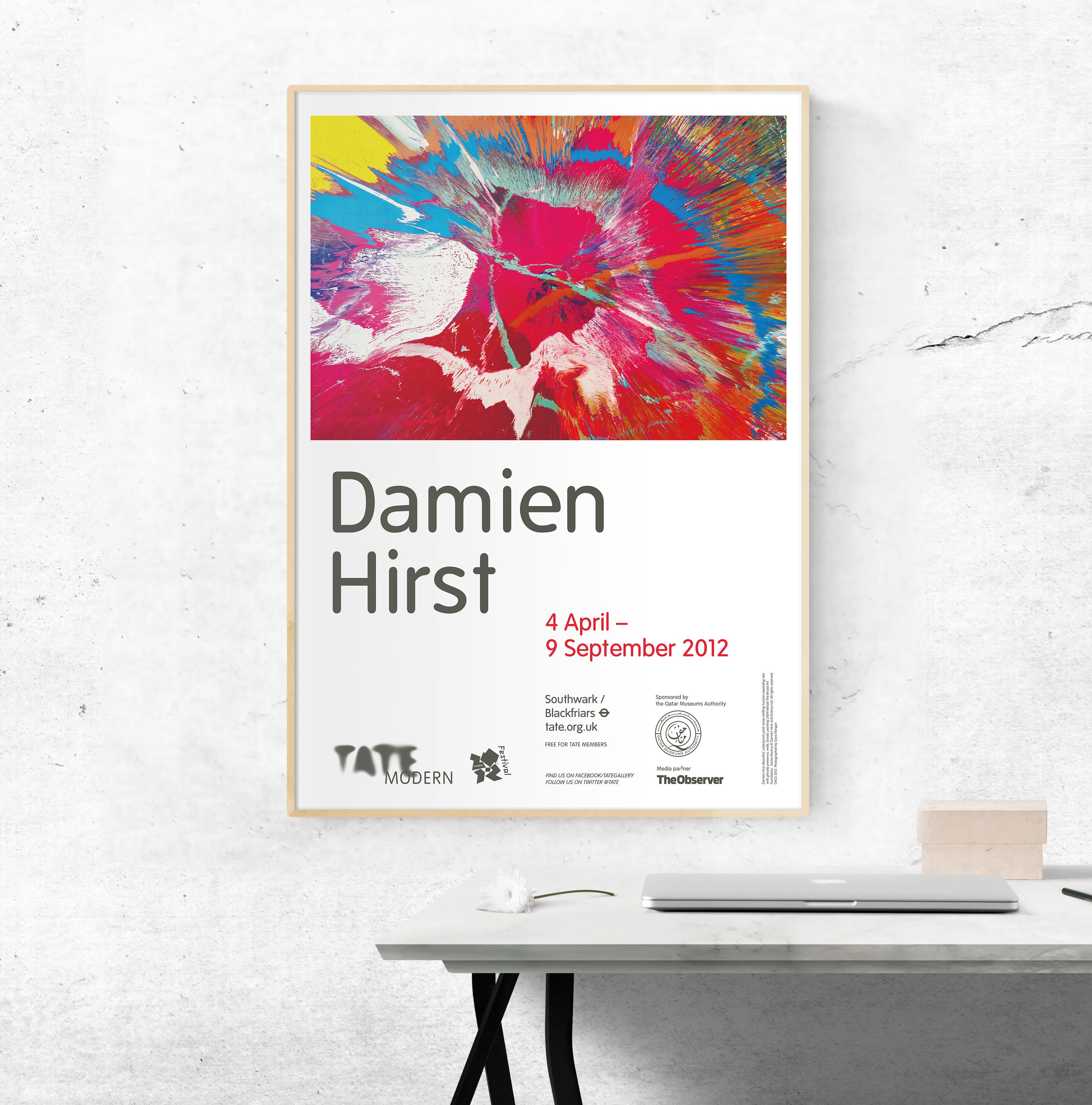 Damien Hirst Exhibition Poster Print: 2012 Rare Art Print - Etsy UK