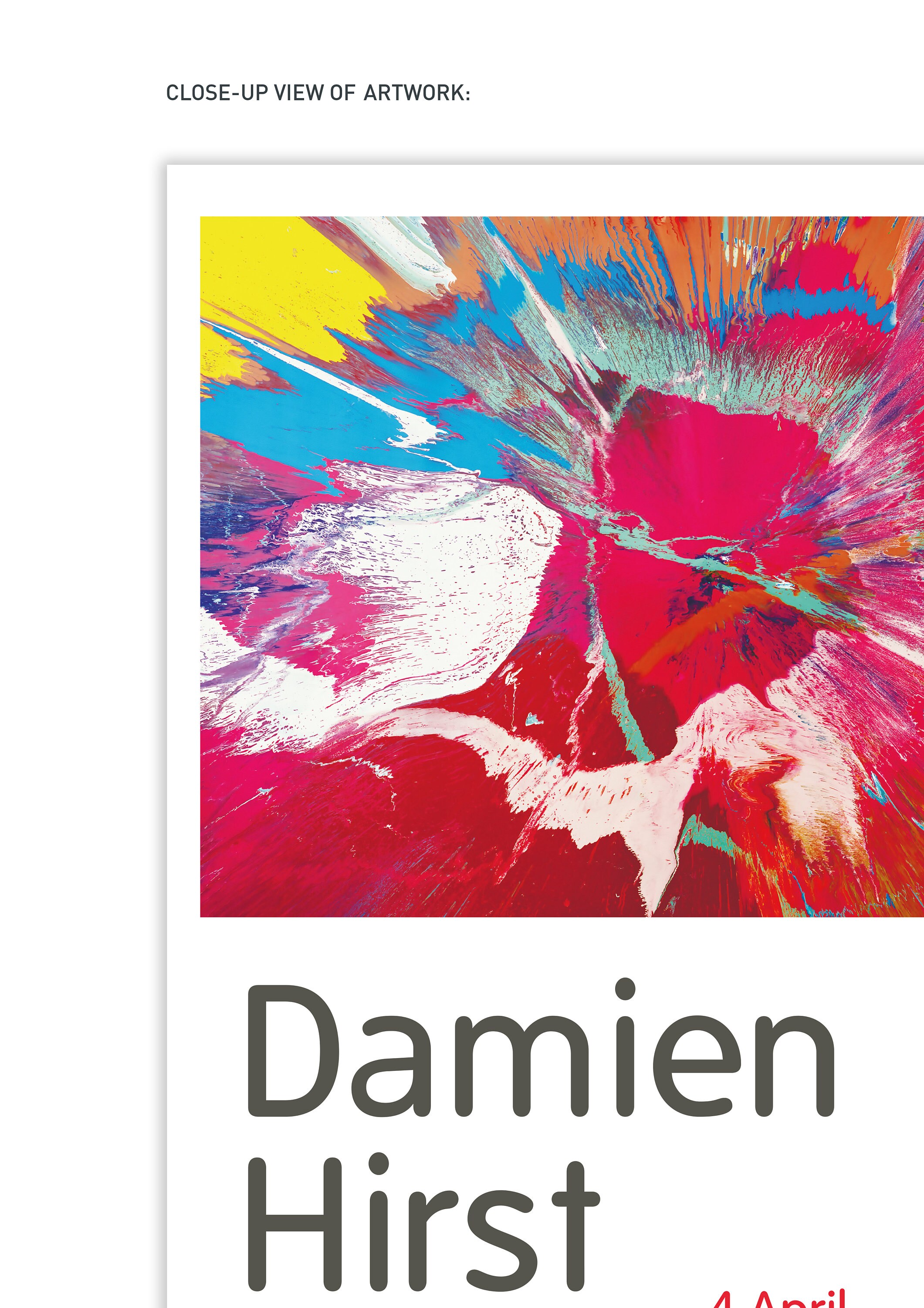 Damien Hirst　/　ヴィンテージ ポスター Vintage Damien Hirst Exhibition Poster: Tate Modern, London