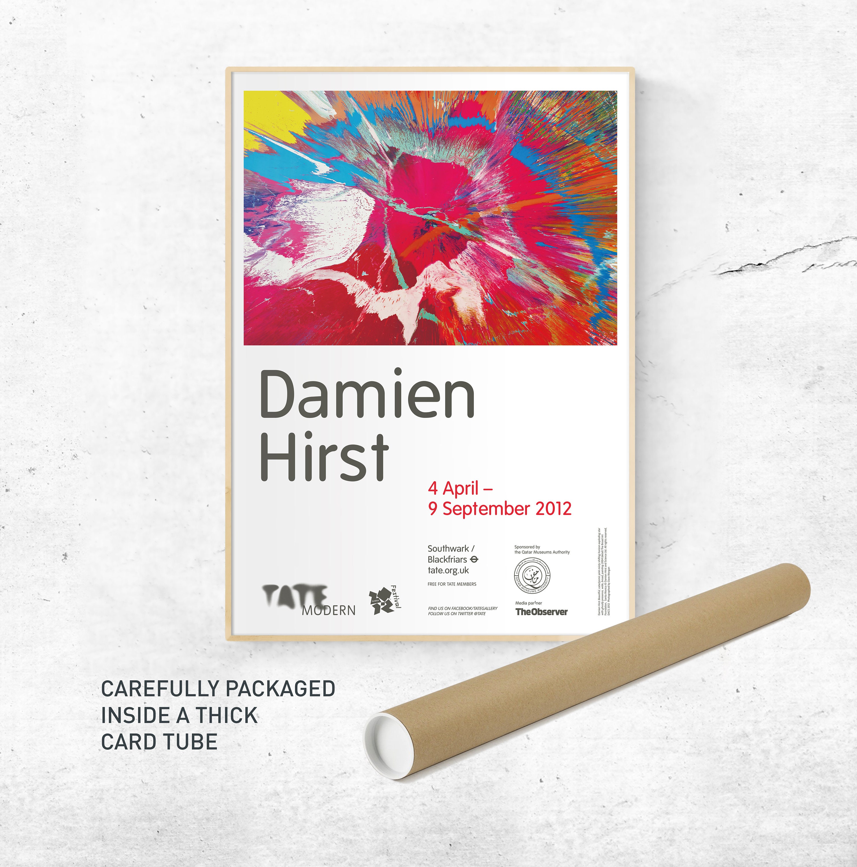 Damien Hirst Exhibition Poster Print: 2012 Rare Art Print - Etsy UK