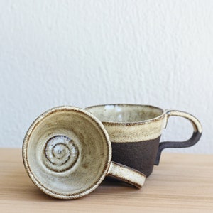 Two Pieces Double Espresso Ceramic Mug Set-Double Espresso Ceramic Cup Set-Handmade Ceramic Mug/Cup with Handle