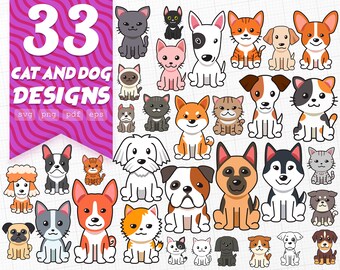 Download Dog And Cat Svg Etsy Yellowimages Mockups