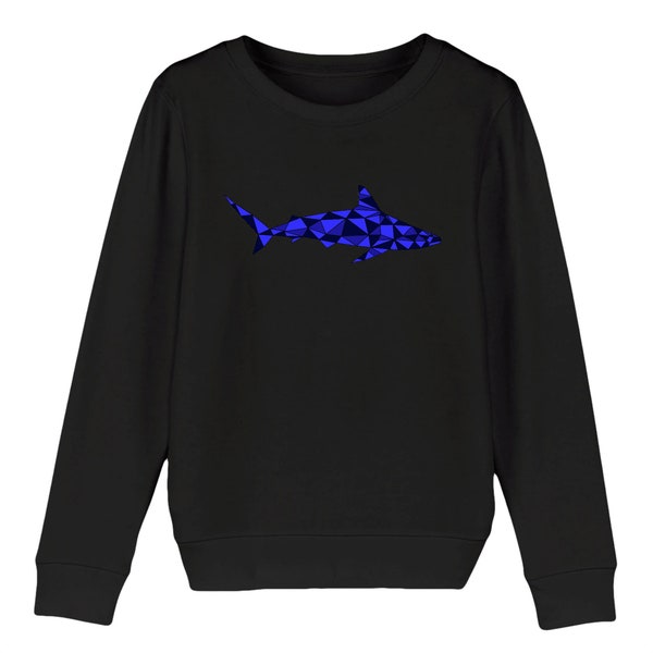 Sweat-shirt enfant en coton bio - requin