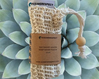 Sac sauve-savon exfoliant en fibres de sisal- Zéro déchet