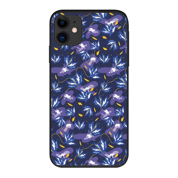 Coque anti-choc biodégradable pour téléphone - Fleurs oniriques- Zéro déchet
