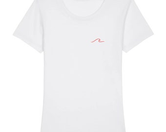 Women's organic cotton T-shirt - wave