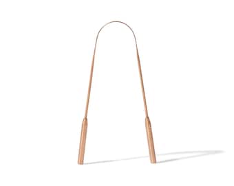 Raschietto per la lingua ayurvedico in rame puro al 100%