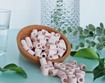 Lot de perles de céramique rose - Filtre l'eau