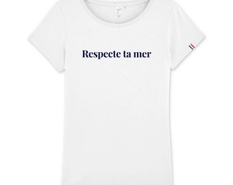 Women's organic cotton t-shirt - Respect your sea