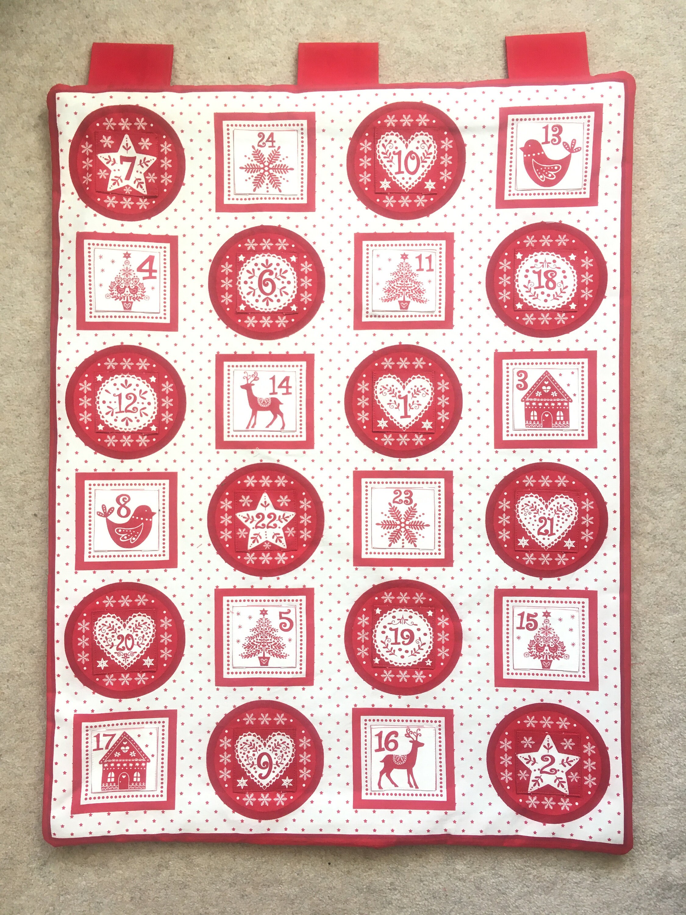 Reusable Advent Calendar Makower Scandi Advent calendar 2020 Etsy