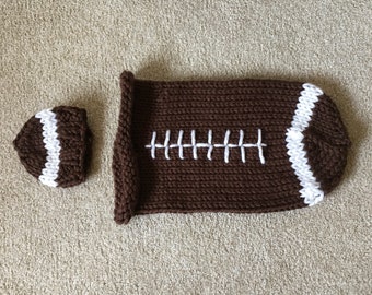 Baby Cocoon, Football Cocoon, Baby Photo Prop