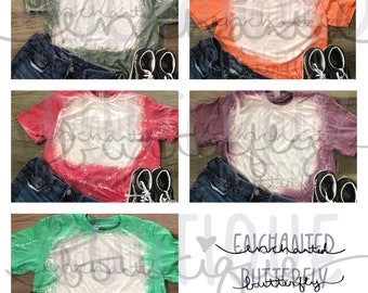 Wybielona sublimacja Gildan Softstyle G640 Heather T-shirt Mockup pakiet TYLKO DO POBRANIA CYFROWEGO Kopia