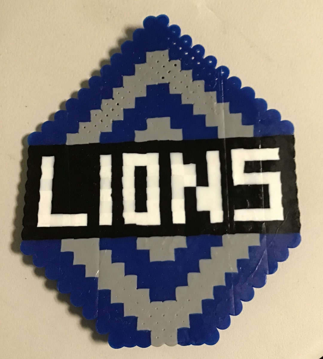 Detroit Lions Perler Bead Etsy
