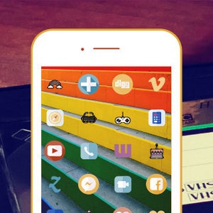 IOS 14 Icons | Aesthetic | 90s Theme | Ios14 Aesthetic | Icon Pack | iphone Icons | Vintage ios 14| Iphone | Icons |