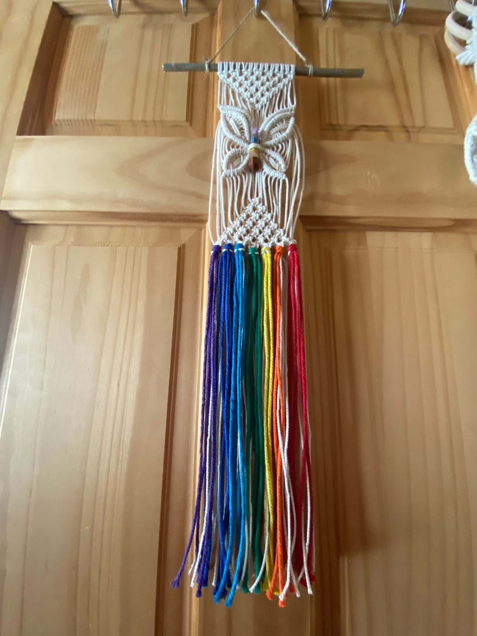 Macrame Butterfly Chakra Dream Catcher Etsy