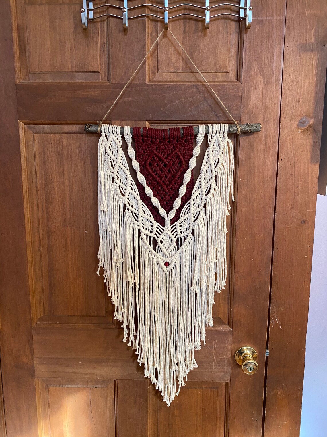 Macrame multi colored wall hanging Etsy