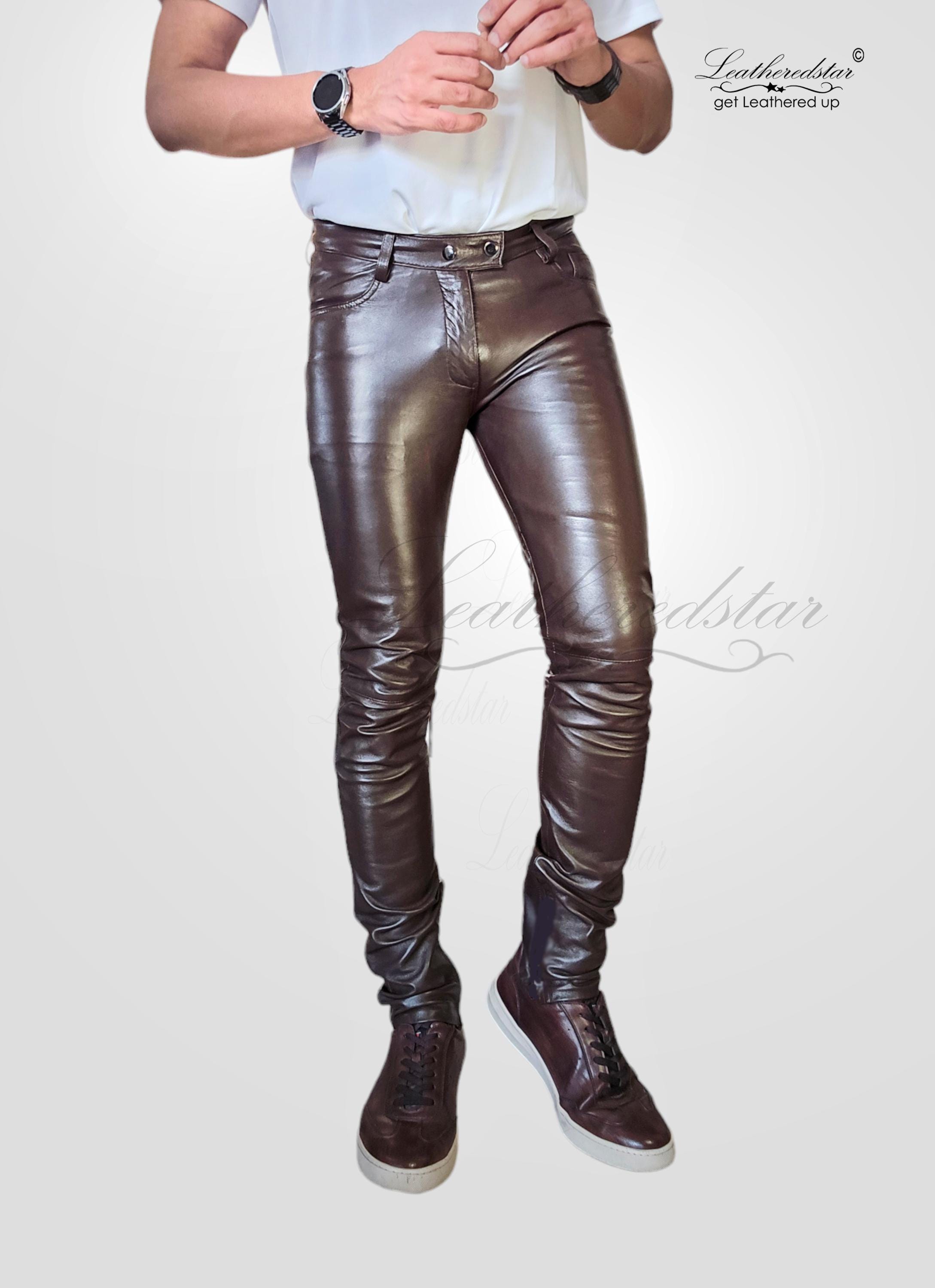 skin tight leather pants