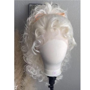 Big Blonde Curly Volume Wig with Hand-Sewn Hairline for Drag, Burlesque or Cosplay
