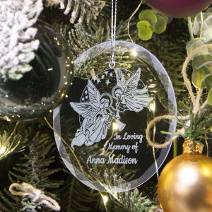 Customizable In Loving Memory Christmas Tree Ornament