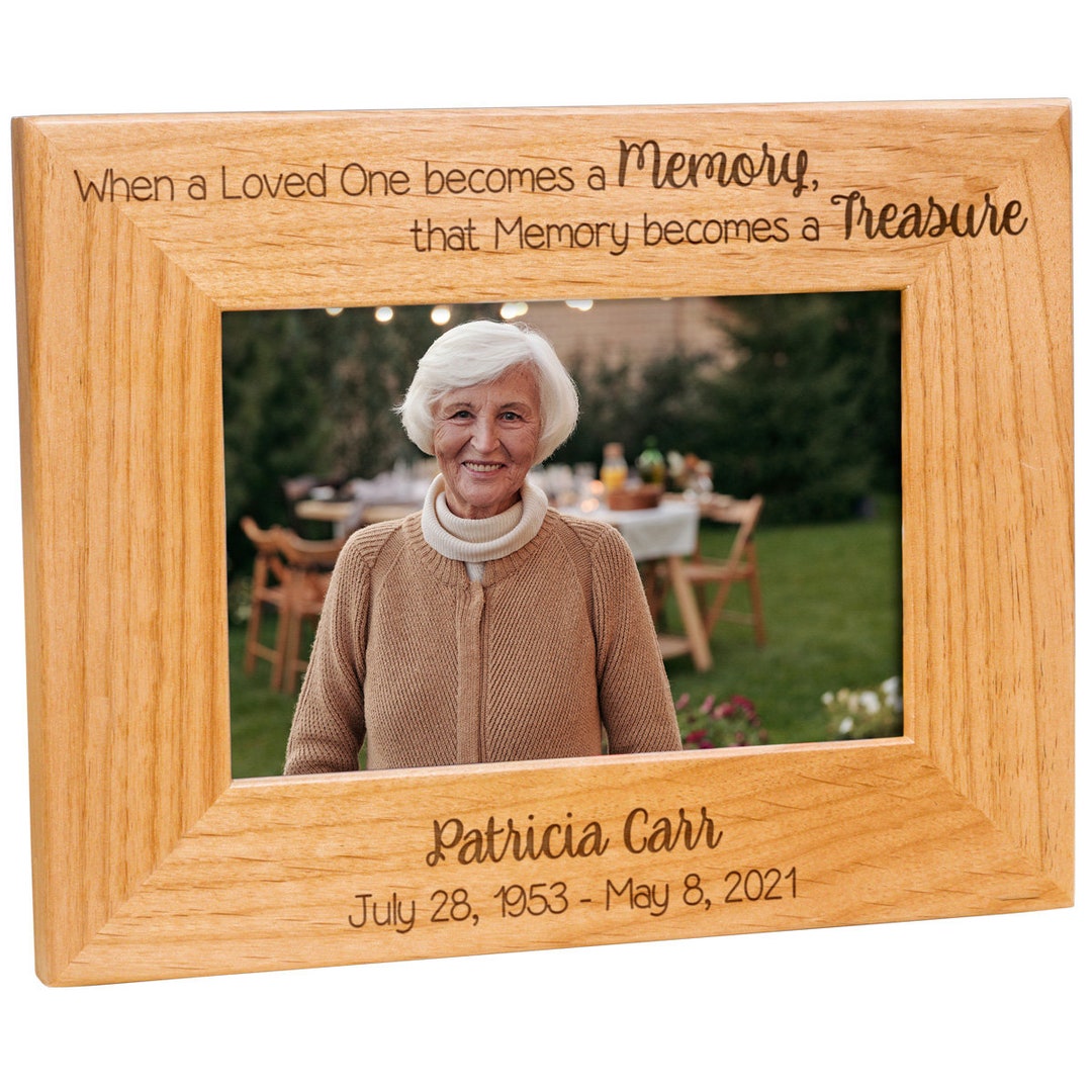 Customizable Memorial Picture Frame – Personalized Keepsake - Etsy