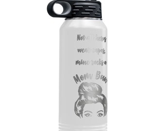 Mom Bun 32-oz Stainless Steel Water Tumbler