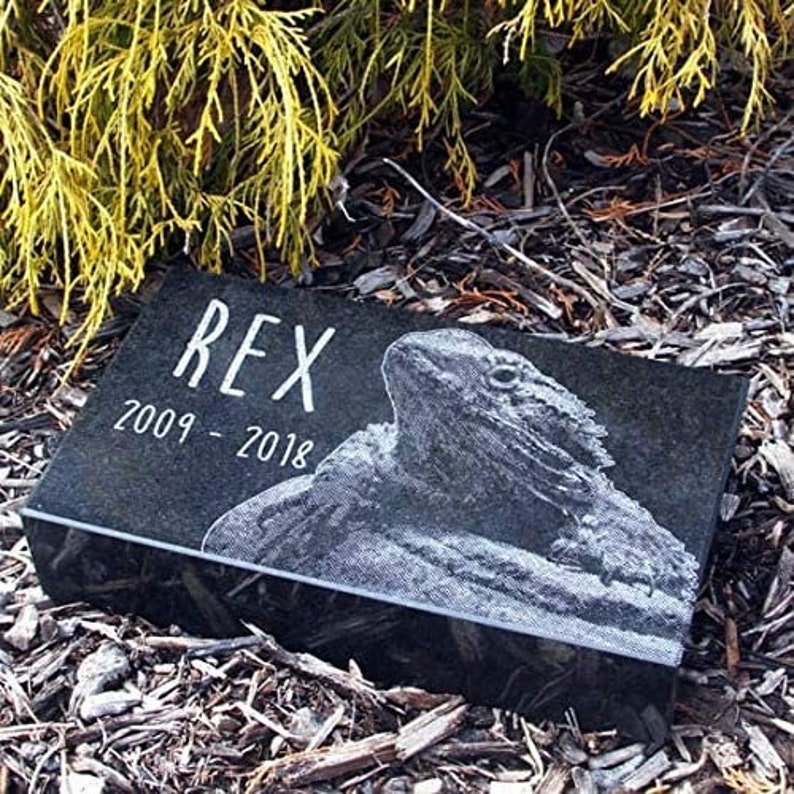 Personalized Granite Headstones With Laser Engraved Photo Etsy