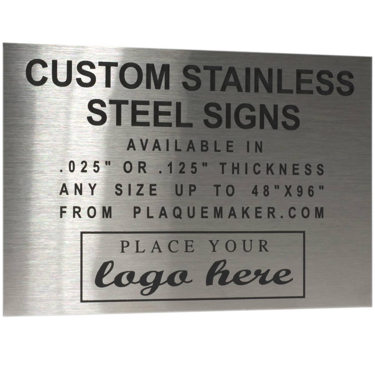 Custom Laser Engraved Stainless Steel Sign for Inside or Out Etsy
