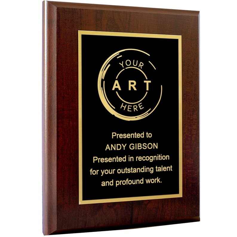 Personalized Engraved Plaques and Awards and Corporate Awards Thank You Sports Great for Retirement Military Recognition School