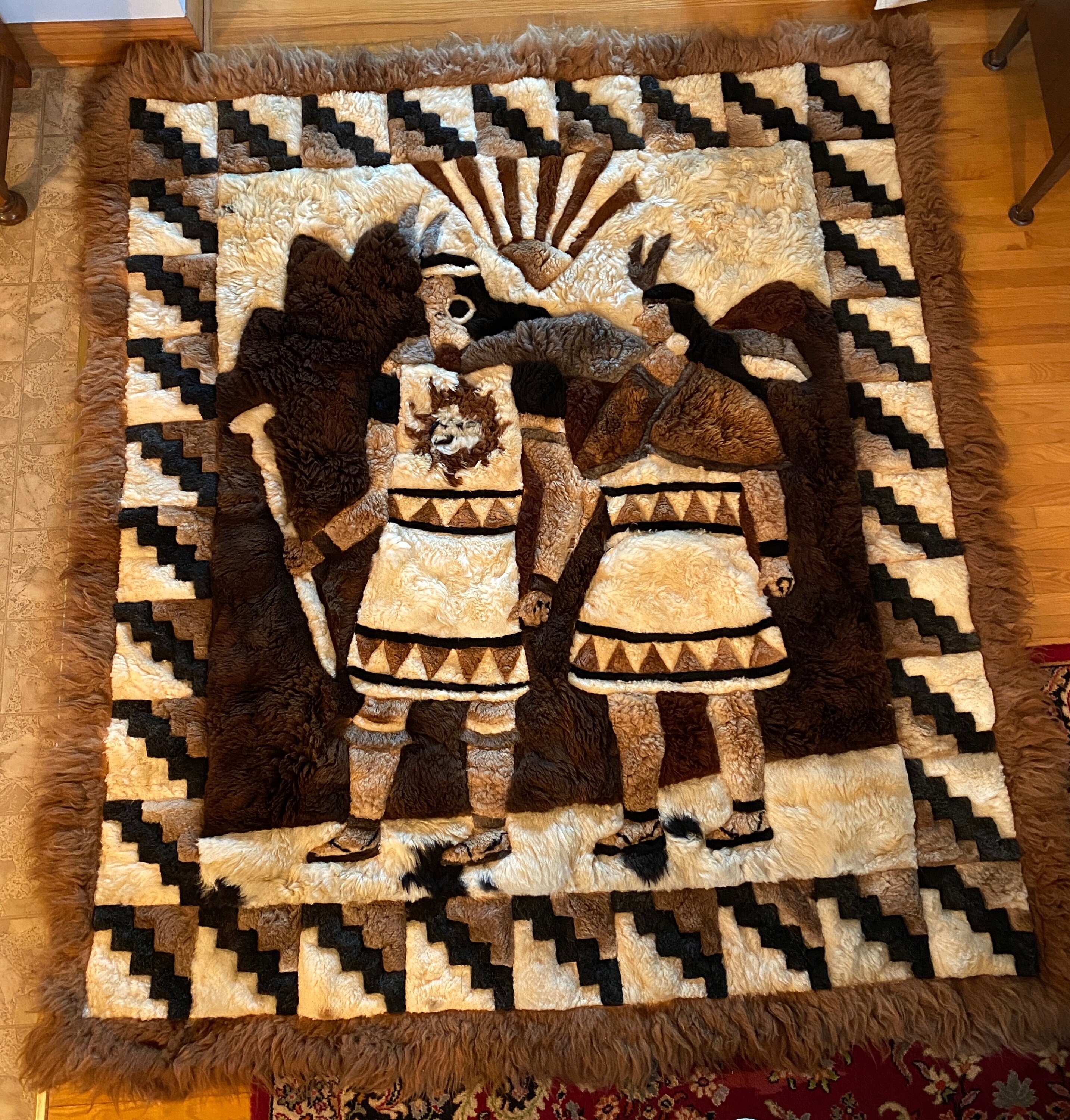 XL Genuine Alpaca Fur Handmade Wall Hanging Tapestry From Peru Etsy UK