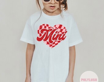 Checkered Heart Mini DTF Transfer, Ready To Press, Heat Transfer, Cute Dtf Transfer, Tshirt Transfer, Trendy Transfer, Dtf