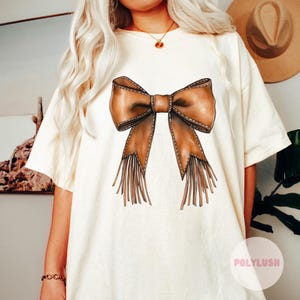 Leather Bow DTF Transfer Custom DTF Transfer, Ready To Press, Heat Transfer, Cute Dtf Transfer, Tshirt Transfer, Trendy Transfer, Dtf