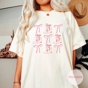 Western Boots und Bögen DTF Transfer, bereit zum Pressen, Wärmetransfer, süsser Dtf Transfer, Tshirt Transfer, Trendy Transfer, Dtf