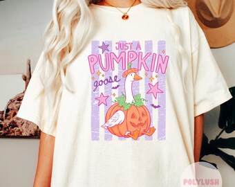 Pumpkin Goose Transfer: Halloween DTF Heat Press (Adult to Baby)