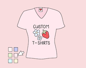 Custom Gildan T-Shirt | Personalized Text or Artwork | Choose Color & Size