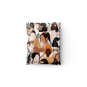 6 x 9 ”Versandtasche Einheit, Menschen Design, Frauen Illustration, Versandtasche, Versandtasche, niedliche Poly Versandtaschen, selbstklebend, Boutique Umschlag