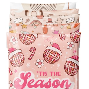 10 x 13” Christmas SAMPLE PACK 50ct, Variety Poly Mailers, Mix Pack, Shipping Bag,Mailing Bag,Cute Poly Mailers,Self Seal,Boutique Envelope